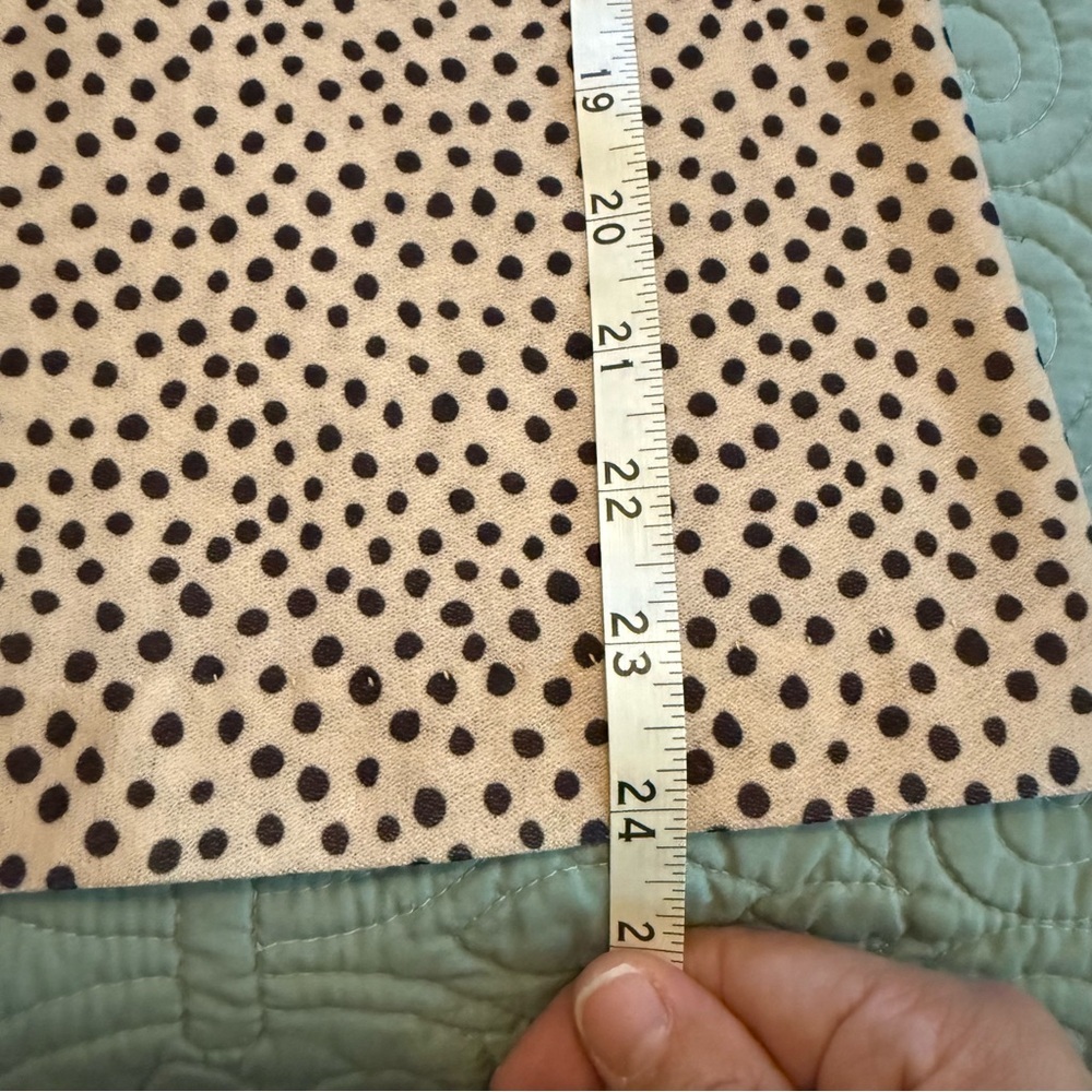Vintage Fire Islander Womens Black Cream Polka Dot Ruffle Collar Blouse Size 18 - Picture 7 of 10